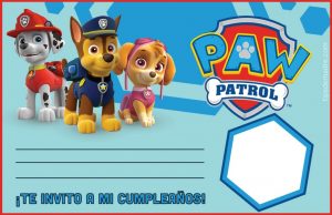 invitaciones paw patrol