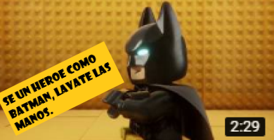 Batman Lego enseña a los niños a lavarse las manos y mantener su distancia contra el coronavirus